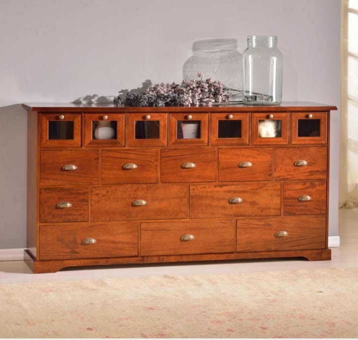 Credenza 19 cassetti arte povera