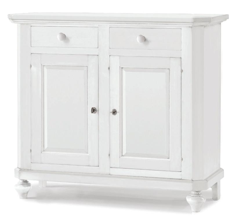 Credenza due porte Collezione Napoletana bianco opaco