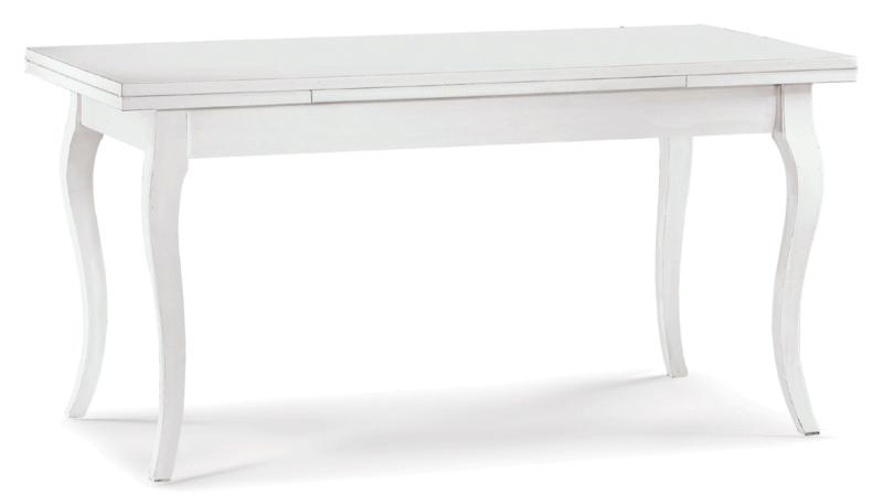 Tavolo con gambe ali da gabbiano bianco opaco