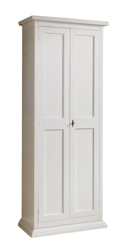 Armadieto scarpiera due porte bianco opaco